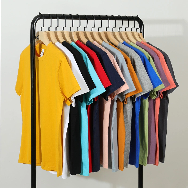 Customizde Logo More Color Short Sleeve Tshirt Cotton T Shirt Unisex T-Shirts Wholesale High Quality