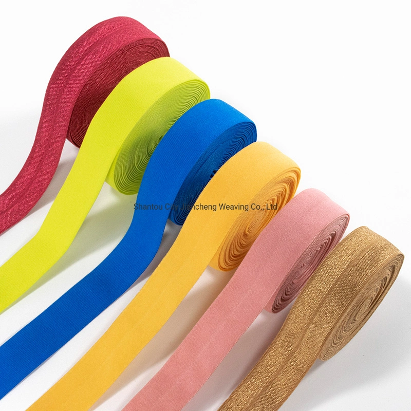 Stock 888 Colors Fold Over Elastic Band for Clothing Headband Bow Packing Gift
