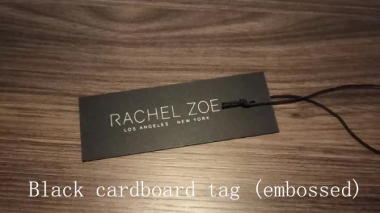 New Collection Hangtag for Women′s Apparel Fabric