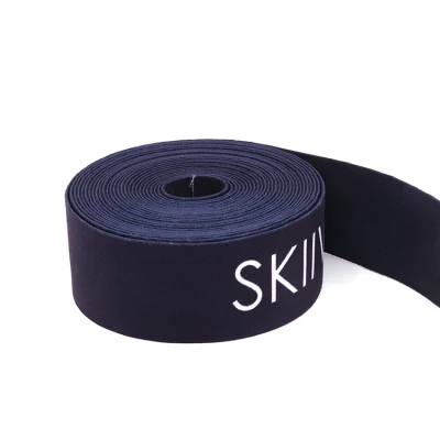Customized Logo 38mm Polyester Strap Elastic Band Woven Printed Webbing