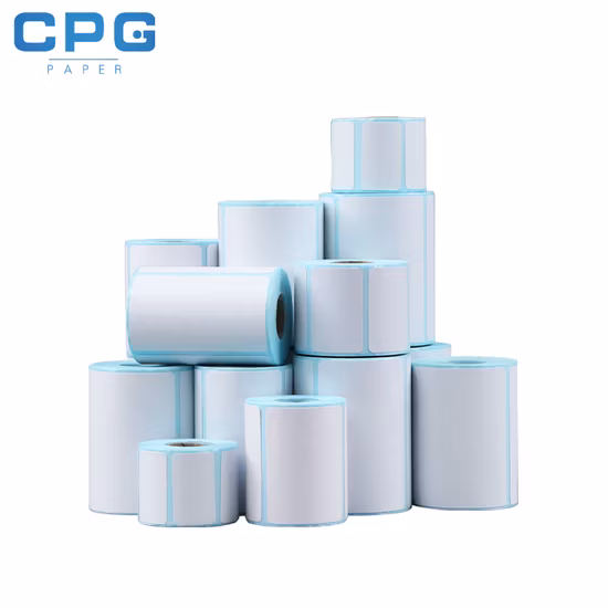 Customized Packaging Self Adhesive Printed Sticker Thermal Barcode Label Roll