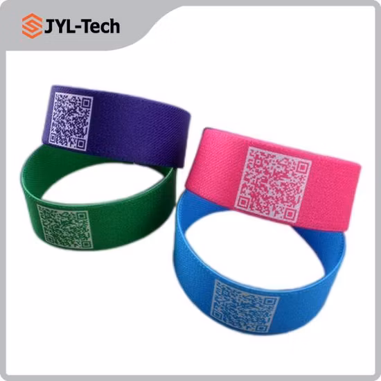 Comfortable Eco Friendly RFID Stretch Bracelet NFC Elastic Wristband